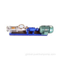 Progressive Cavity Pump Stainless steel chemical slurry pump G type screw pump viscous oil residue pump Supplier